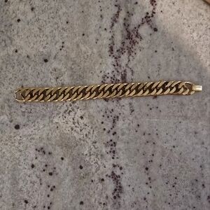 Napier Gold-Tone Curb Link Bracelet